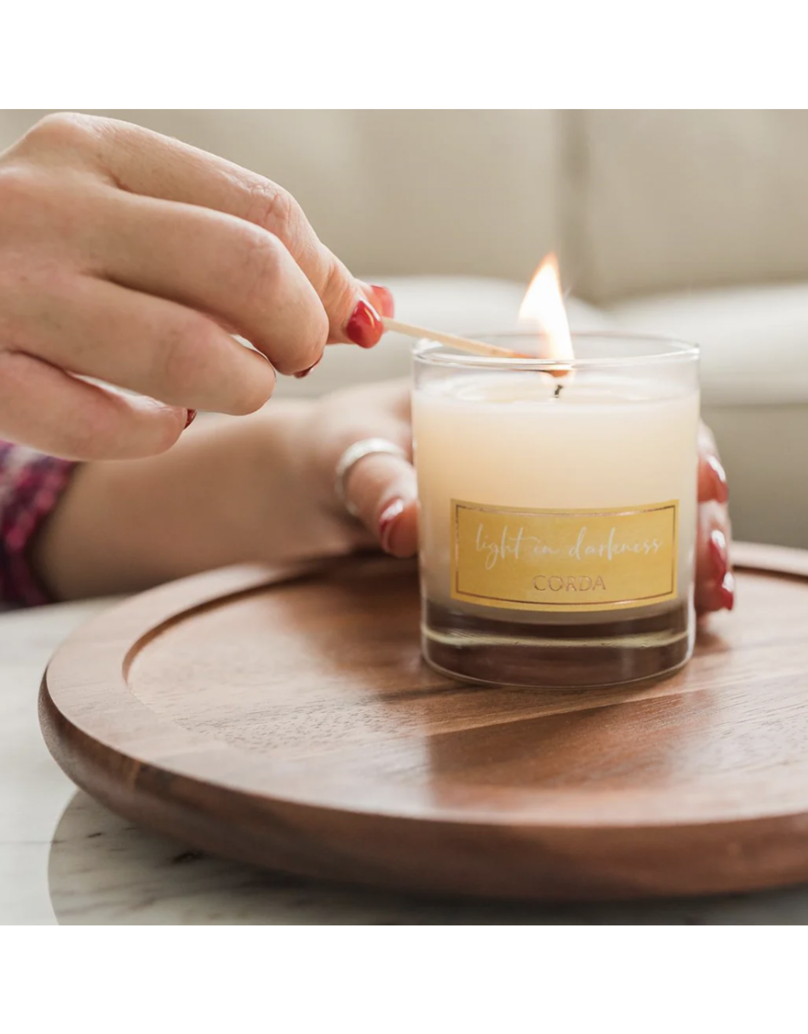 Corda Light in Darkness CandleDymphna Reilly's Church Supply & Gift