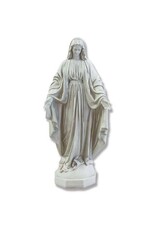 Orlandi Our Lady of Grace Outdoor Statue - Antique Stone (42")