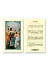 Hirten Holy Card, Laminated -Oracion A San Jaun Bautista