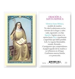 Hirten Holy Card, Laminated -Oracion A Santa Monica