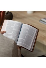 Thomas Nelson NKJV Thinline Reference Bible, Large Print, Blue Leathersoft with Rose Gold