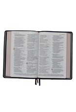 Thomas Nelson NKJV Thinline Reference Bible, Large Print, Blue Leathersoft with Rose Gold