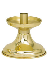 Koleys Candlestick Satin/High Polish Brass 4"