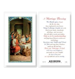 Hirten Holy Card, Laminated - Marriage Blessing