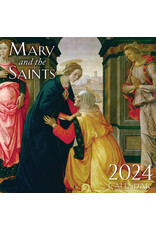 Tan 2024 Wall Calendar: Mary & the Saints
