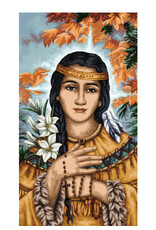 Ecumenicus St. Kateri Hanging 16"x29" w/Fringe