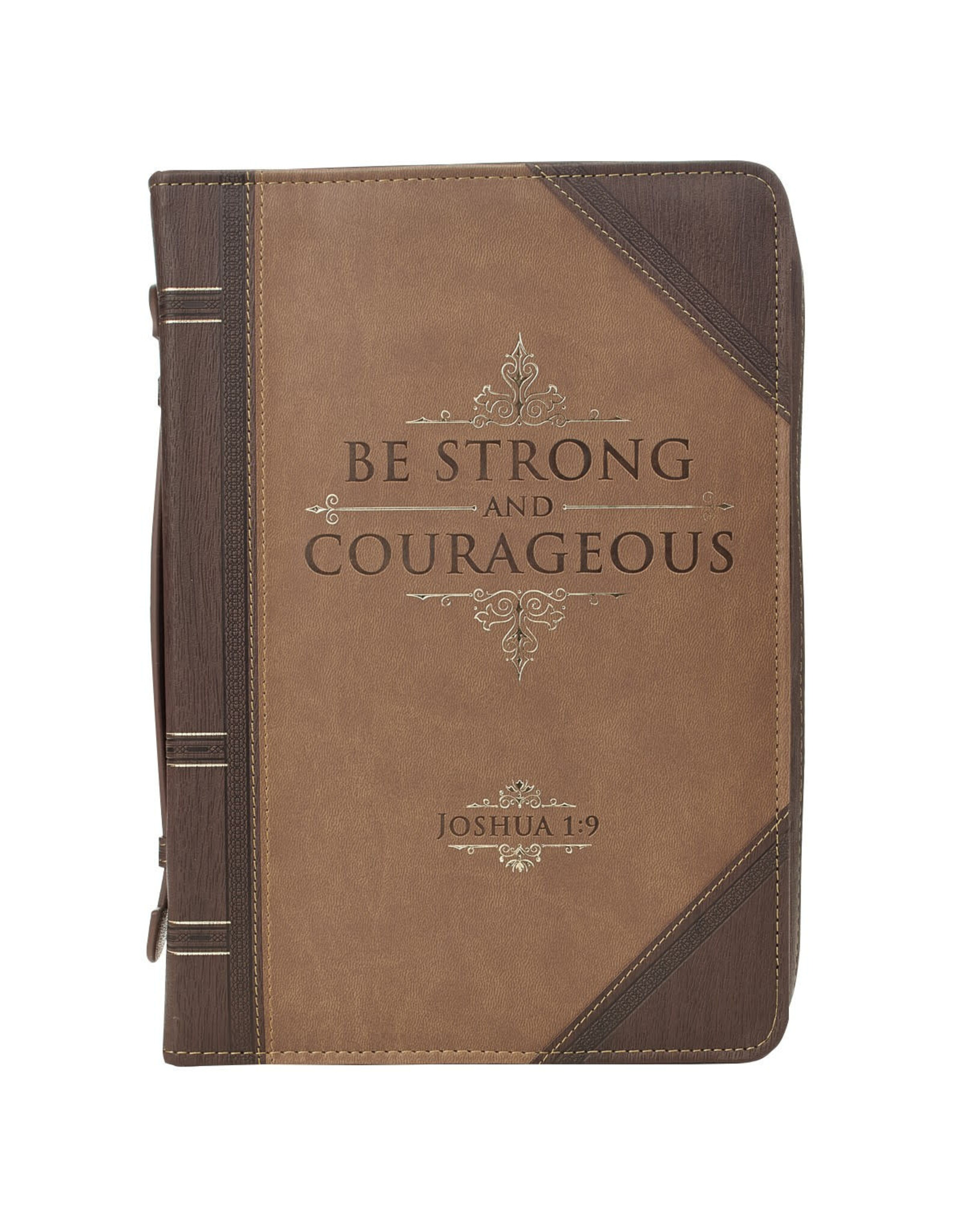 Christian Art Gifts Bible Cover - Be Strong & Courageous,