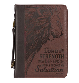 Christian Art Gifts Bible Cover - The Lord is My Strength,