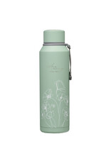 Christian Art Gifts Water Bottle - Mercy, Hazy Teal Stainless Steel