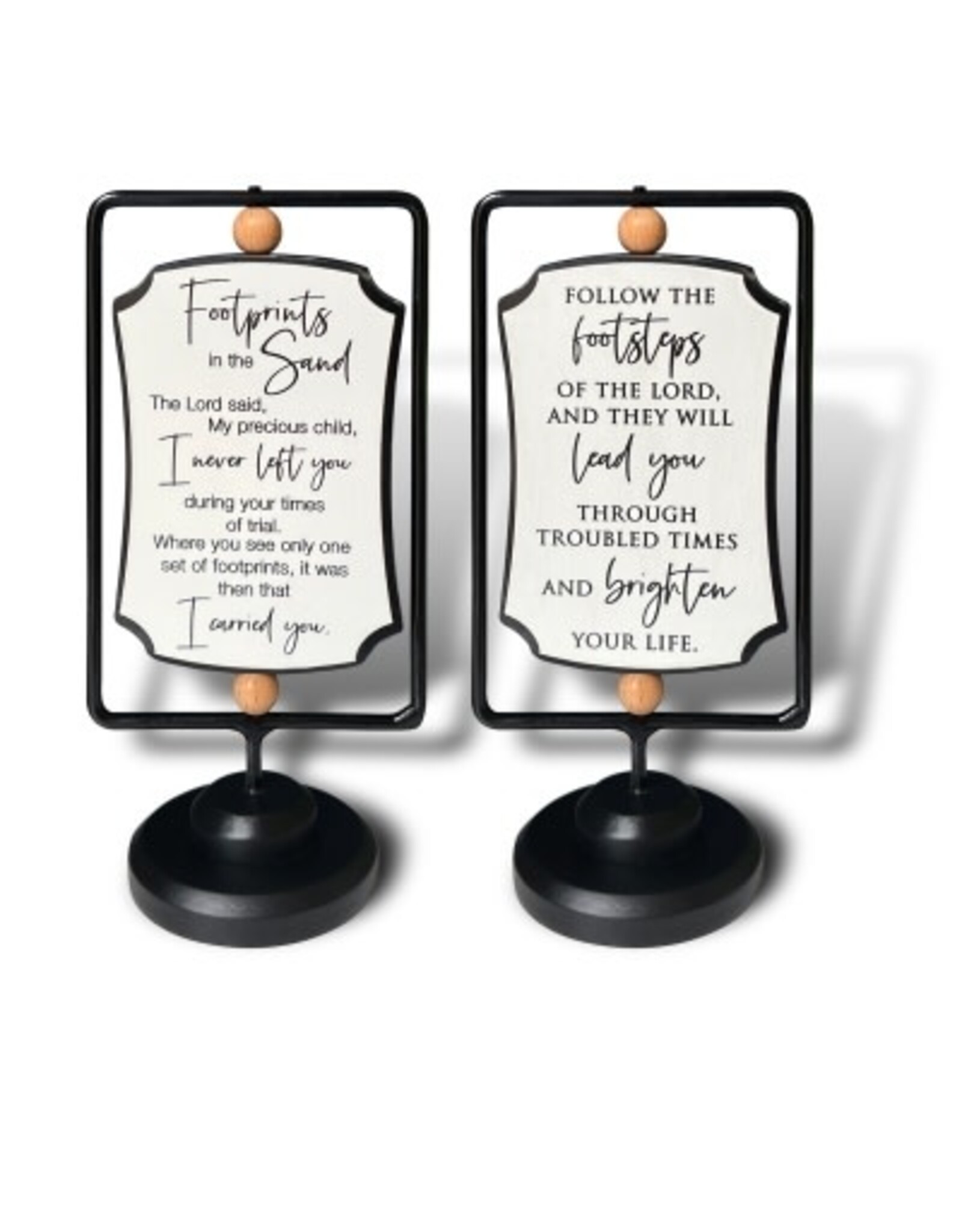 Abbey & CA Gift Footprints Swivel Plaque