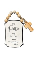 Abbey & CA Gift Pastor is In/Out Door Knob Hanger