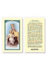 Hirten Holy Card, Laminated - Our Lady of Mount Carmel