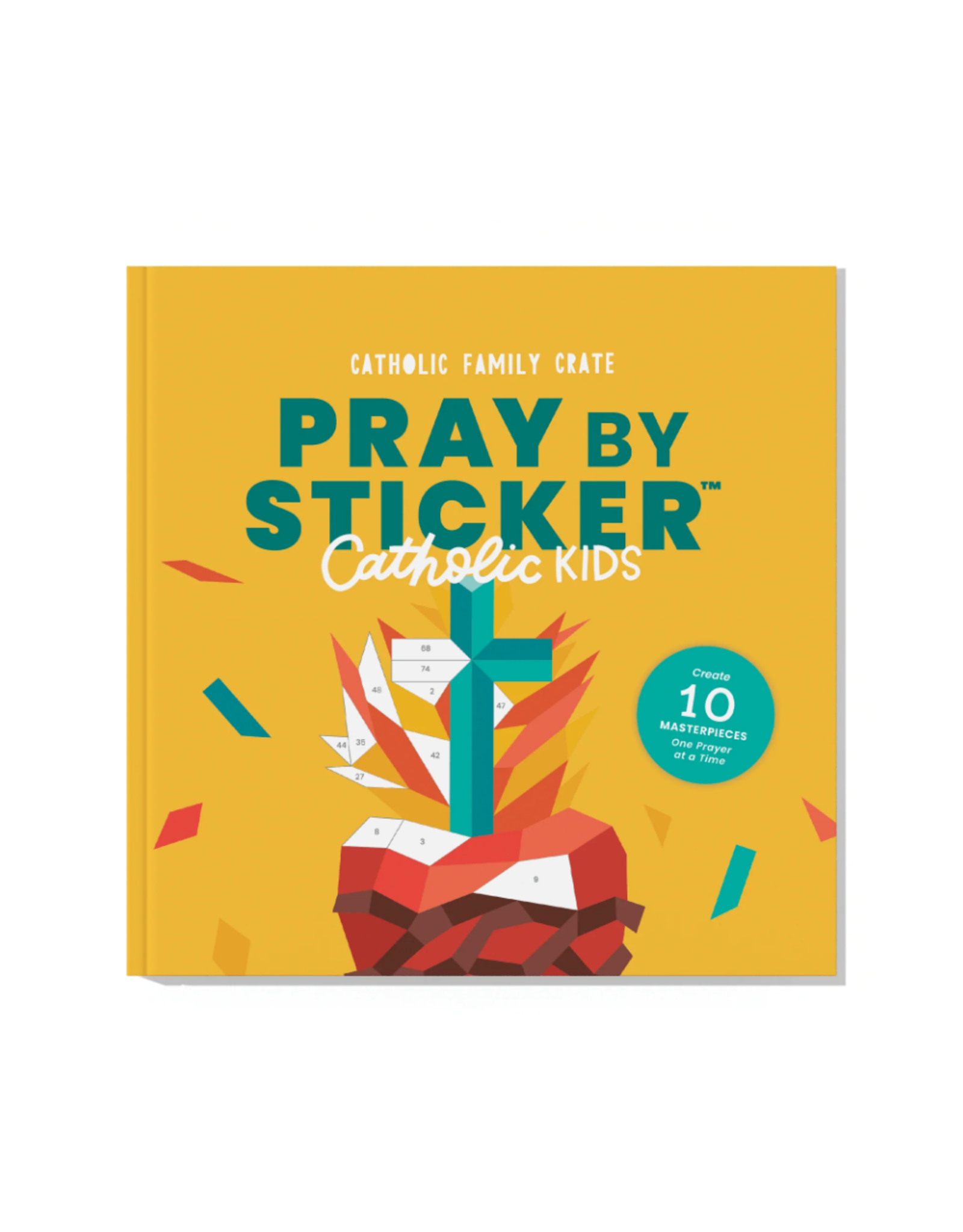 Catholic Family Crate Pray by Sticker: Paint-by-Number Sticker Book