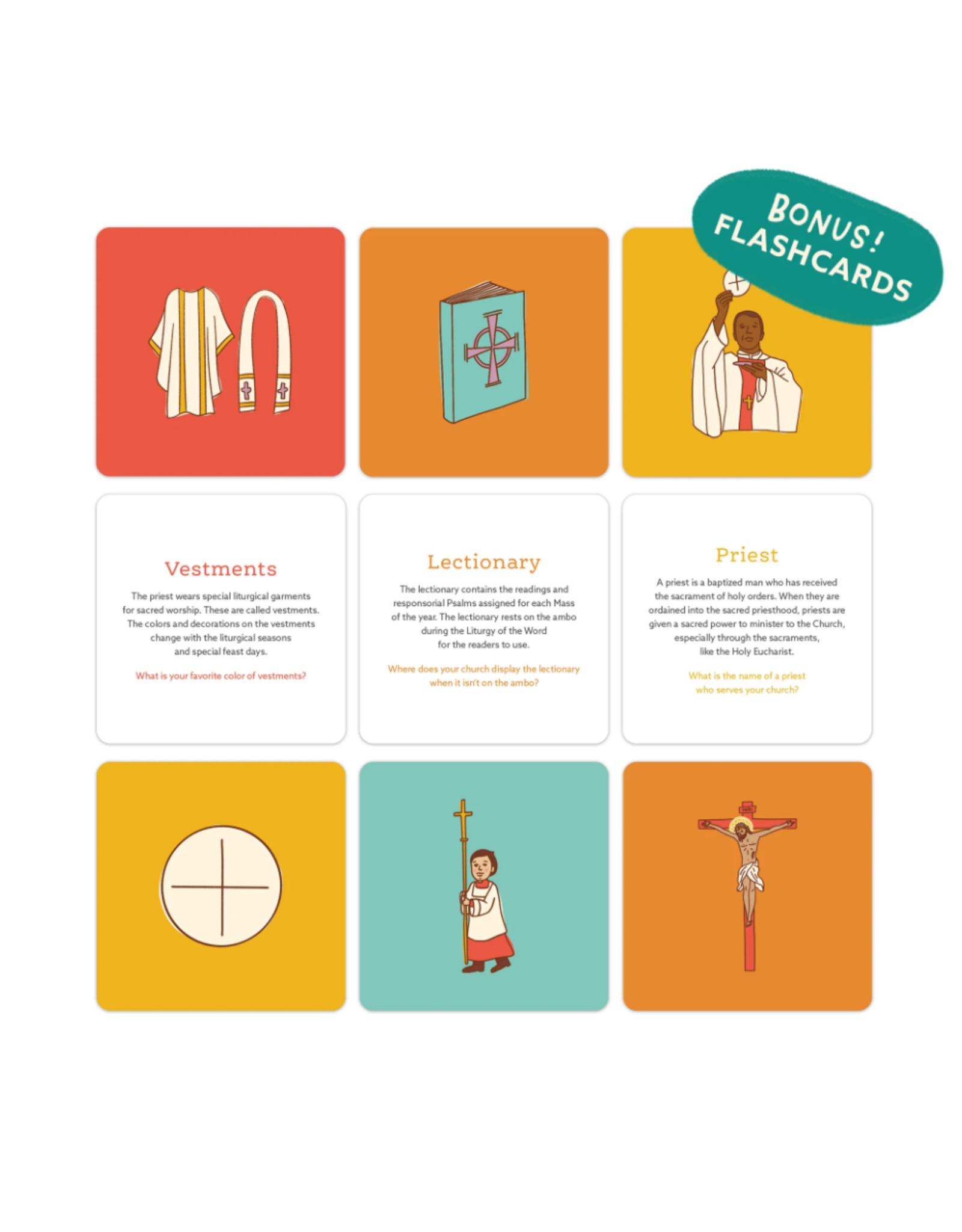 Catholic Family Crate Mass Memory Game + Flashcards