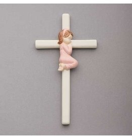 Roman Praying Girl Cross, 7.5"