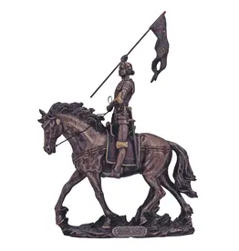 Goldscheider St. Joan of Arc Statue - Bronze (10"x11")