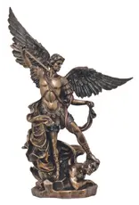 Goldscheider St. Michael Statue - Bronze (9")