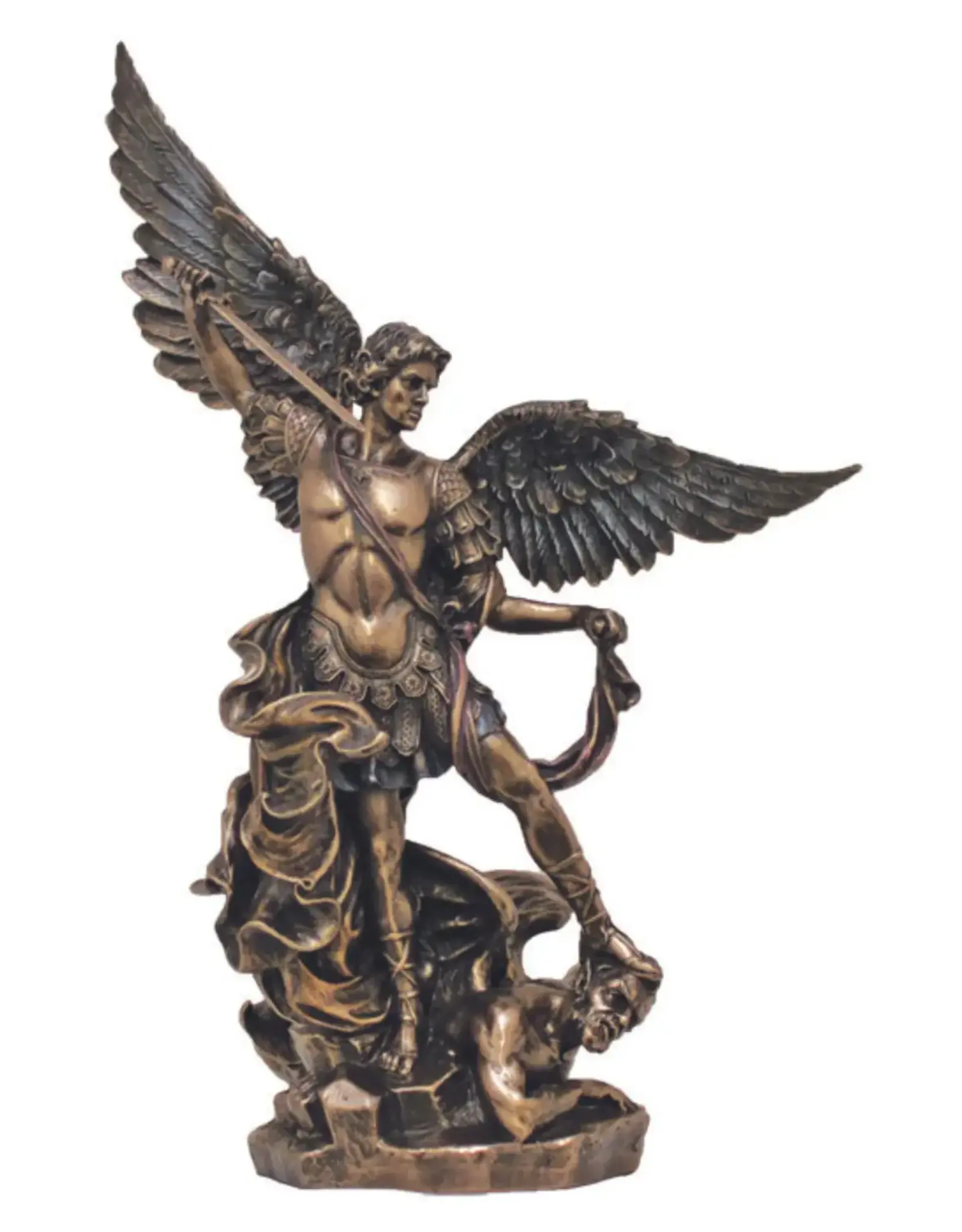 Goldscheider St. Michael Statue - Bronze (9")