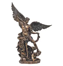 Goldscheider St. Michael Statue - Bronze (9")