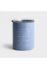 Cleerely Stated Tumbler - Let us Run (Stainless Steel)