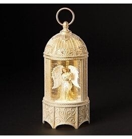 Roman LED Swirl Birdcage with Angel