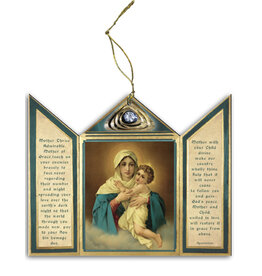 Nelson Art Ornament - Madonna, Wood