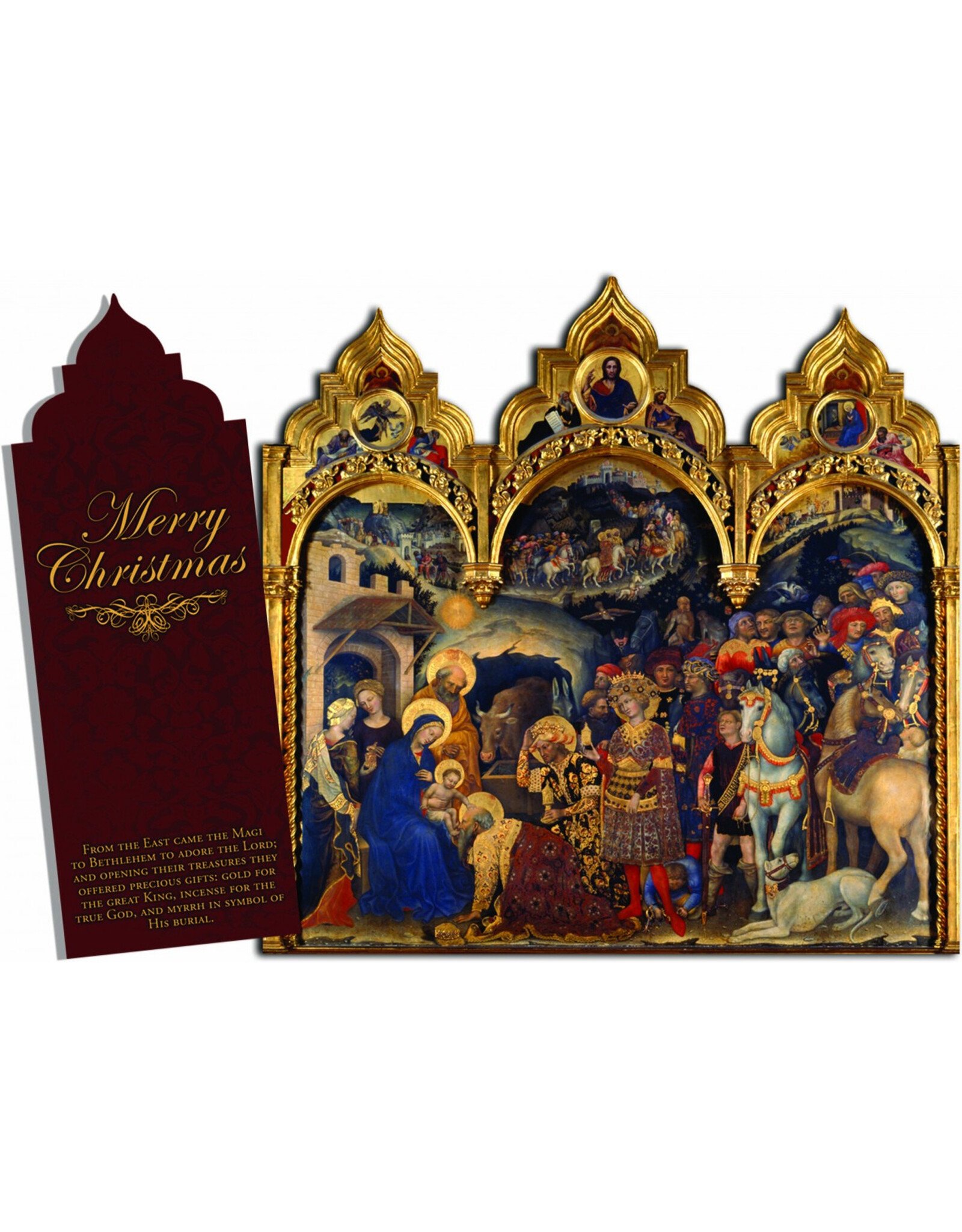 Nelson Art Boxed Christmas Cards - Traditional Mary, Tri-Fold (12)