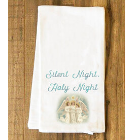 Nelson Art Christmas Tea Towel - Silent Night, Angels