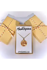 Seeds & Mountains Bible Verse Necklace - Masterpiece (Ephesians 2:10)