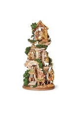 Roman Stable with Stairs Nativity Scene