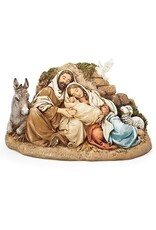 Roman Resting Holy Family Figurine