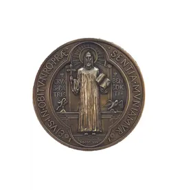 Goldscheider St. Benedict Plaque, 7"