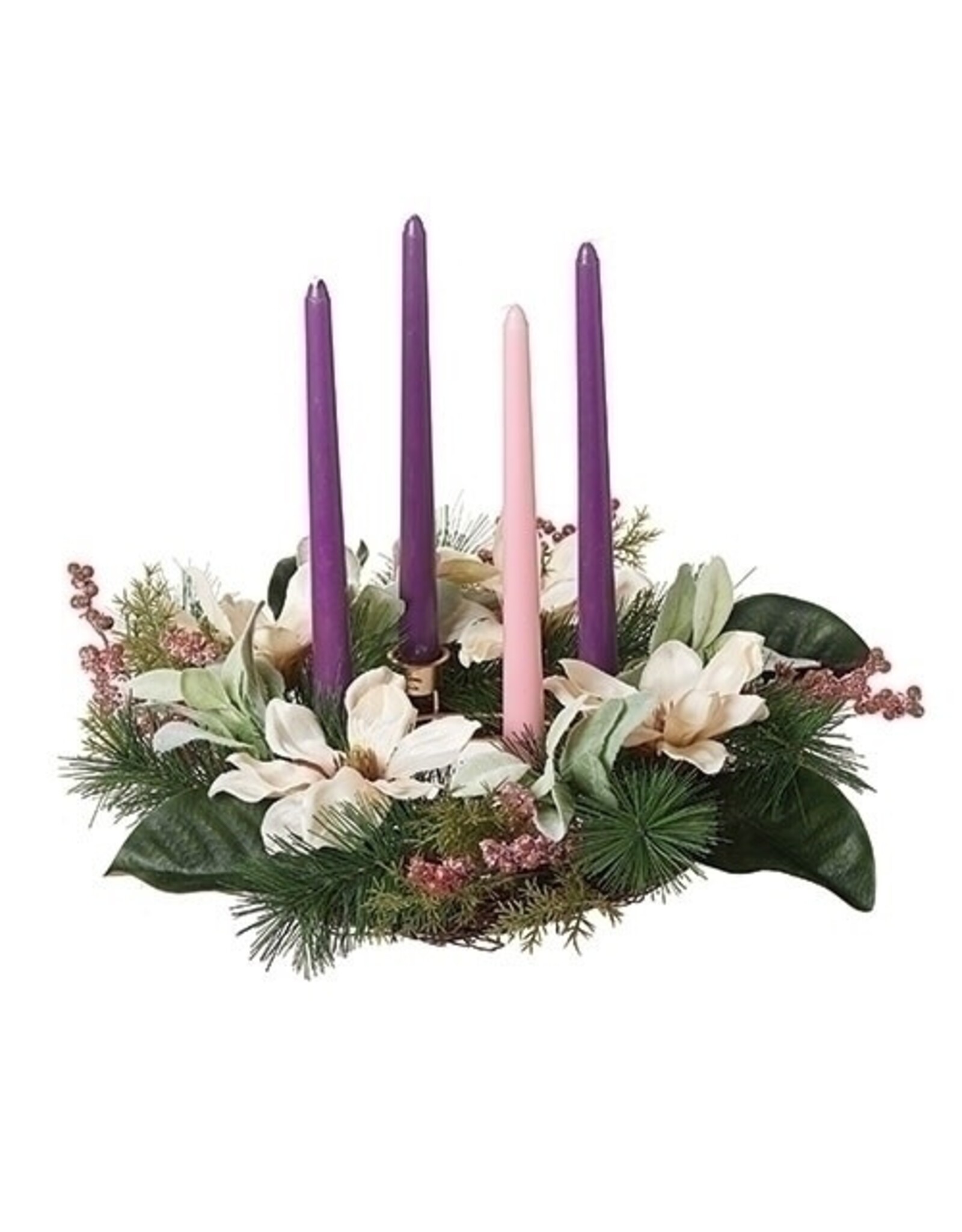 Roman Advent Wreath (Candleholder) Magnolia