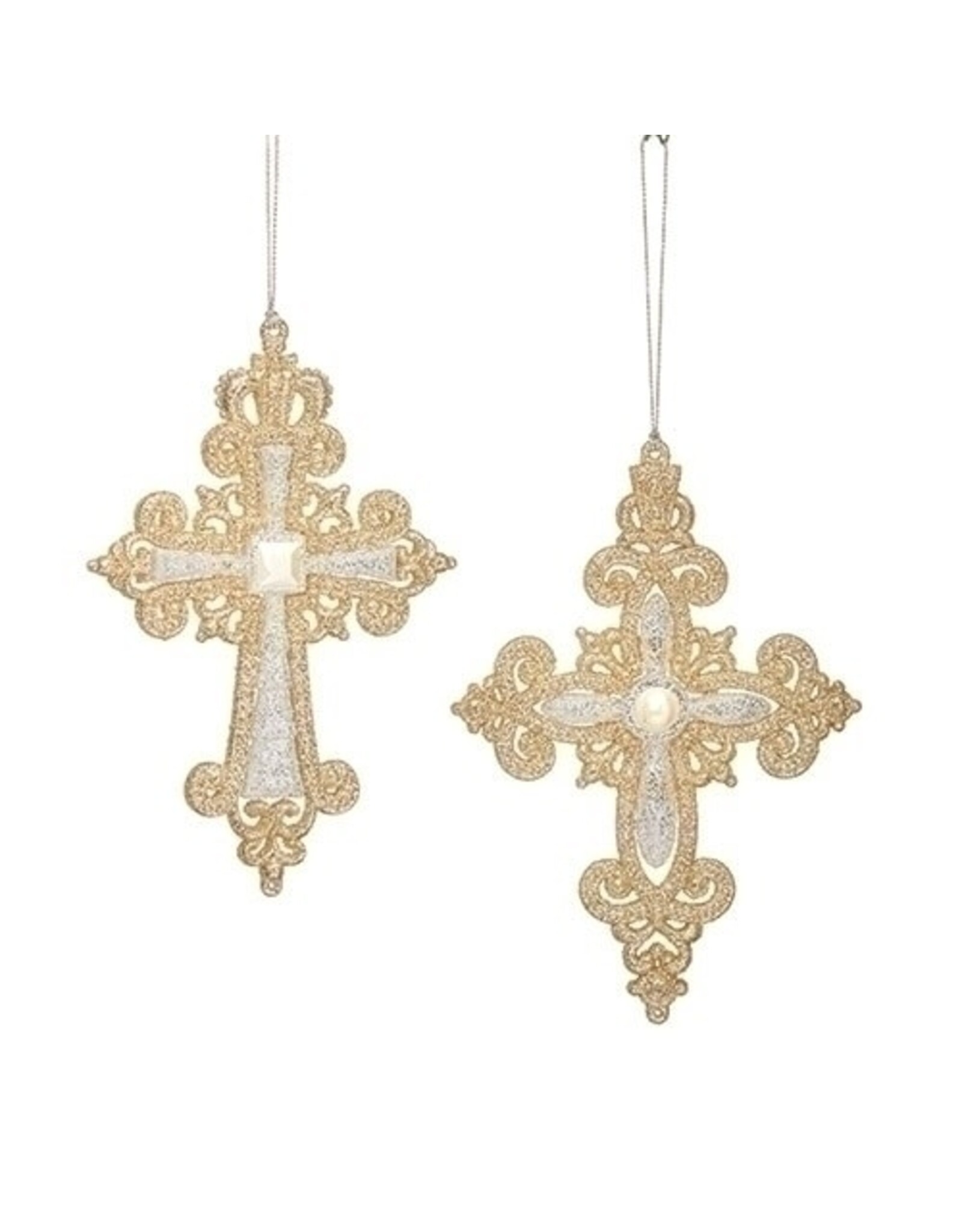 Roman Ornament - Glitter Cross