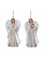 Roman Ornament - Angel, Blue & Silver Accents