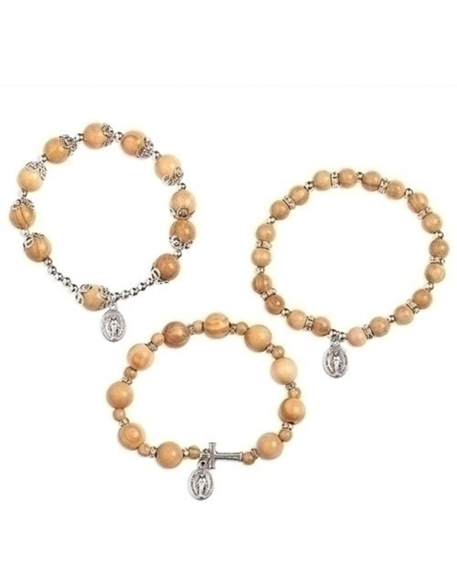 Roman Rosary Bracelet - Olive Wood