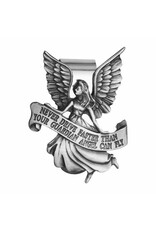 Singer Visor Clip - Never Drive Faster than Your Guardian Angel Can Fly