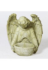 Orlandi Statue - Garden Angel with Bowl, Pompeii Finish (15")
