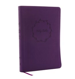 Thomas Nelson NKJV, Value Thinline Bible, Large Print, Imitation Leather, Purple