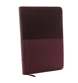 Thomas Nelson NKJV, Value Thinline Bible, Large Print, Imitation Leather, Burgundy