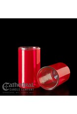 Cathedral Candle 3-Day Glass Globes - Ruby (12)