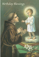 Greetings of Faith Card - Birthday, St. Anthony