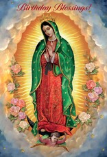 Greetings of Faith Card - Birthday, Our Lady of Guadalupe