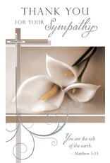 Greetings of Faith Cards (Pack of 8) - Sympathy Acknowledgement, You Are the Salt of the Earth