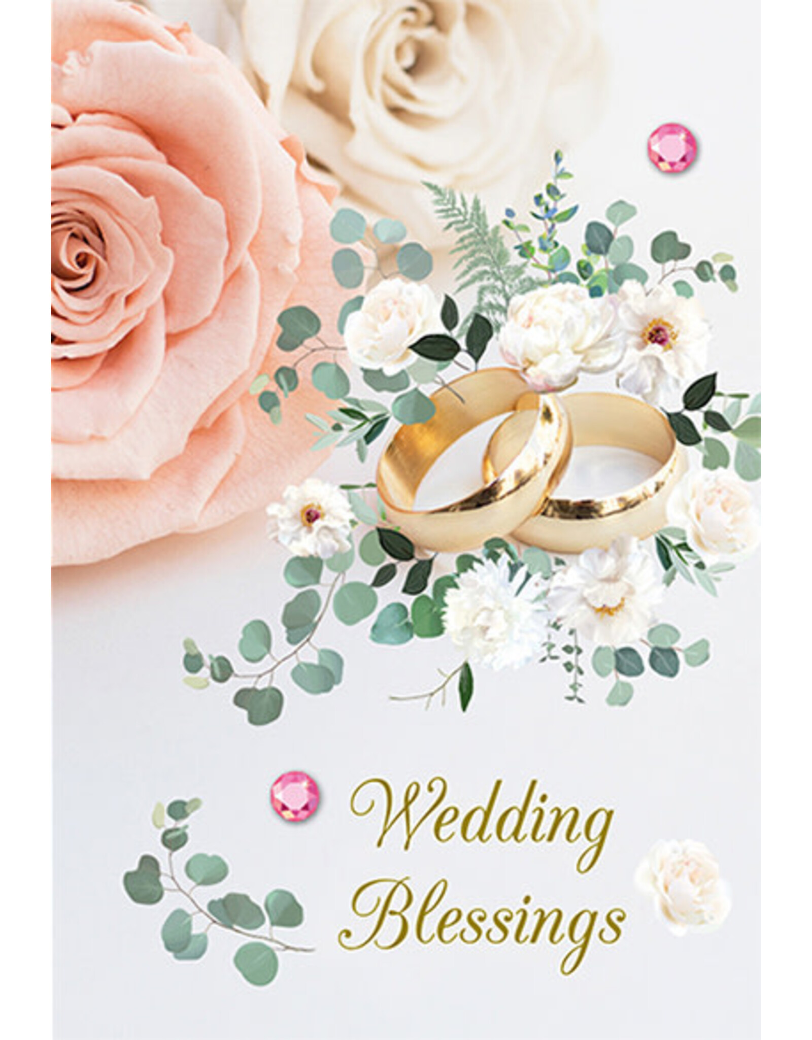 Greetings of Faith Card - Wedding, Floral Blessings