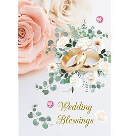 Greetings of Faith Card - Wedding, Floral Blessings
