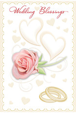Greetings of Faith Card - Wedding, Blessings (Hearts)