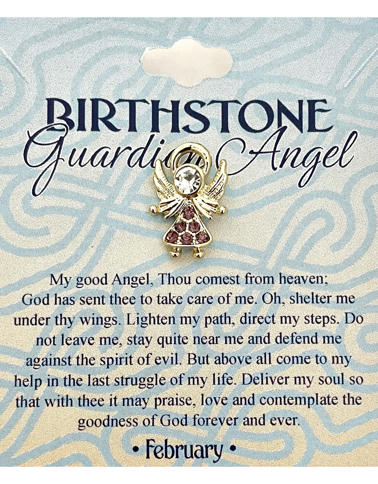 Malhame Regina Birthstone Angel Pins (Austrian Crystal)