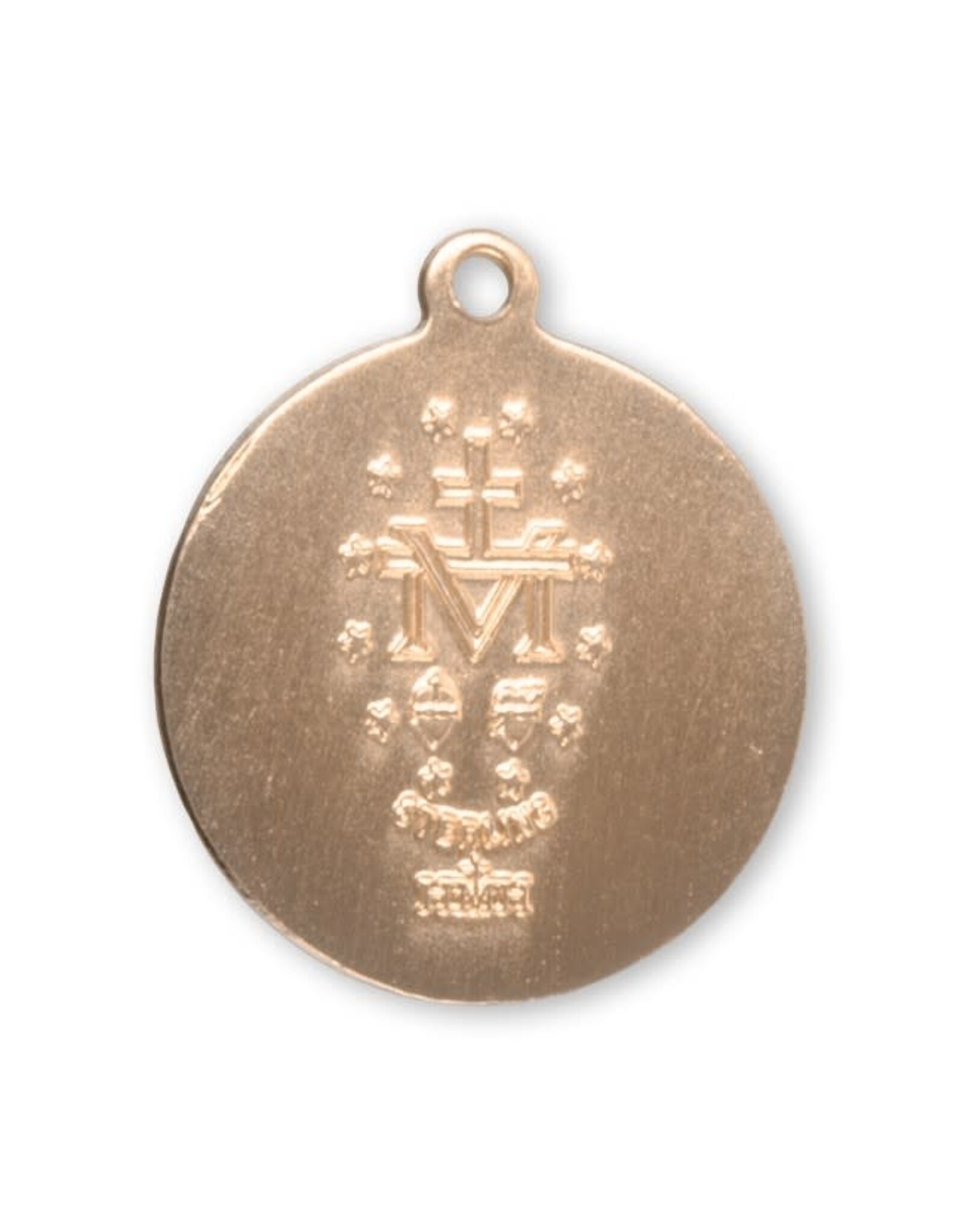 HMH Miraculous Medal - Round, Gold Over Sterling Silver, 18" Chain