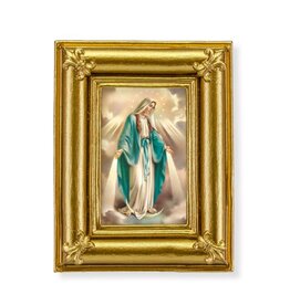 Hirten Blessed Virgin Mary Framed Picture 3.5"x4.5"